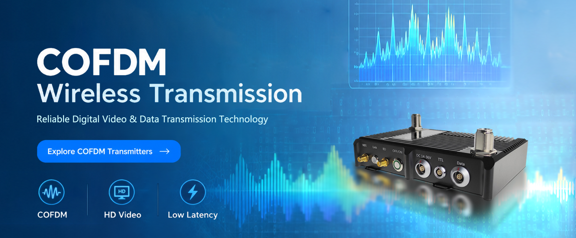 کیفیت فرستنده COFDM کارخانه