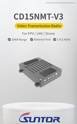 CD15NMT-V3 2.4GHz 15-20KM UAV Data Link VTX سبک برای هواپیماهای بدون سرنشین
