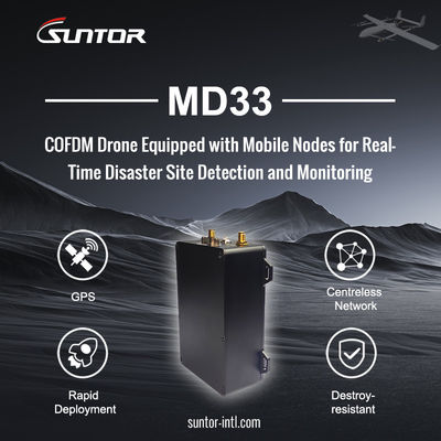 30 مگابیت بر ثانیه 2.4G 30 کیلومتر فرستنده ویدئویی برد بلند برای پهپاد